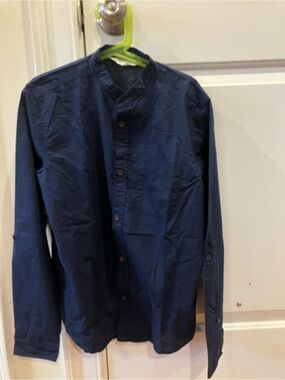H&M Navy Blue Lightweight Shirt Jacket